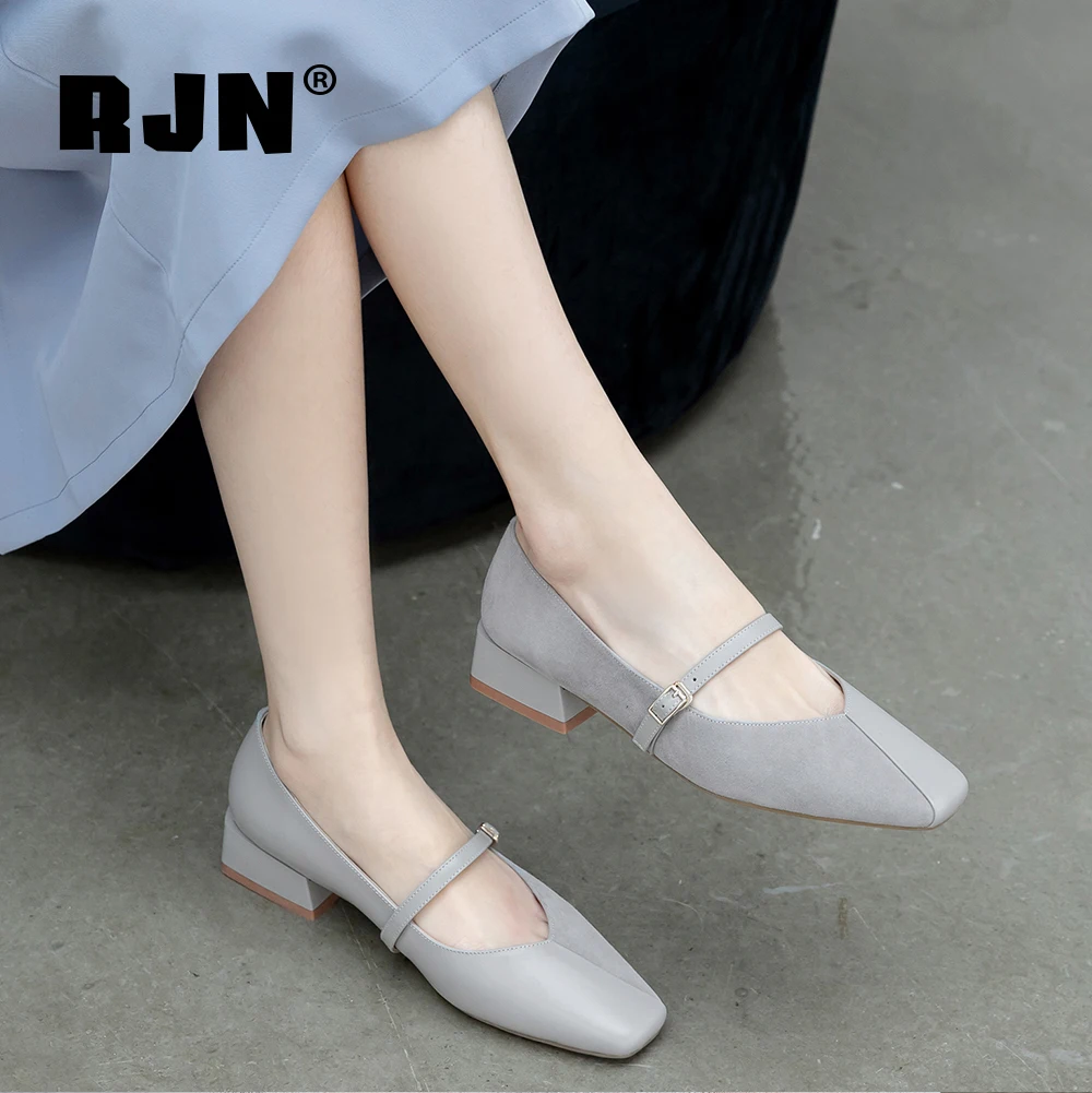 RJN High Quality Genuine Leather Women's Shoes Shallow Square Toe Mary Jane Belt Buckle Decoration Women‘s Pumps Handmade RO223
RJN High Quality Genuine Leather Women's Shoes Shallow Square Toe Mary Jane Belt Buckle Decoration Women‘s Pumps Handmade RO223