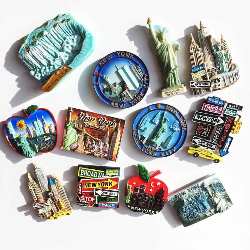 United States Travel Fridge Magnets Statue of Liberty Broadway New York Landmark Souvenir Refrigerator Magnetic Home Dec
United States Travel Fridge Magnets Statue of Liberty Broadway New York Landmark Souvenir Refrigerator Magnetic Home Dec