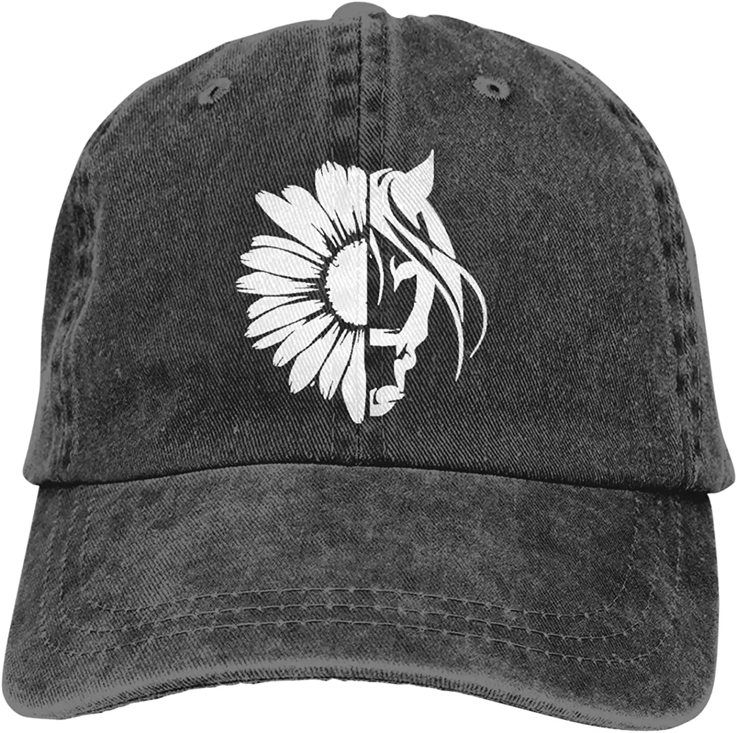 Women's Sunflower Horse Baseball Hat, Adjustable Vintage Washed Distressed Cotton Daisy Dad Cap
Women's Sunflower Horse Baseball Hat, Adjustable Vintage Washed Distressed Cotton Daisy Dad Cap