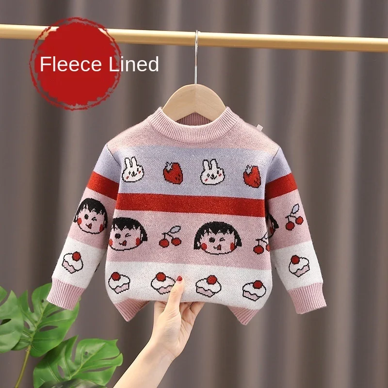 Fleece Sweater Chibi Maruko-chan Winter Autumn Children Clothing Baby Girl Knitwear Pullover Knitted Sweater Kids Warm Sweater
Fleece Sweater Chibi Maruko-chan Winter Autumn Children Clothing Baby Girl Knitwear Pullover Knitted Sweater Kids Warm Sweater