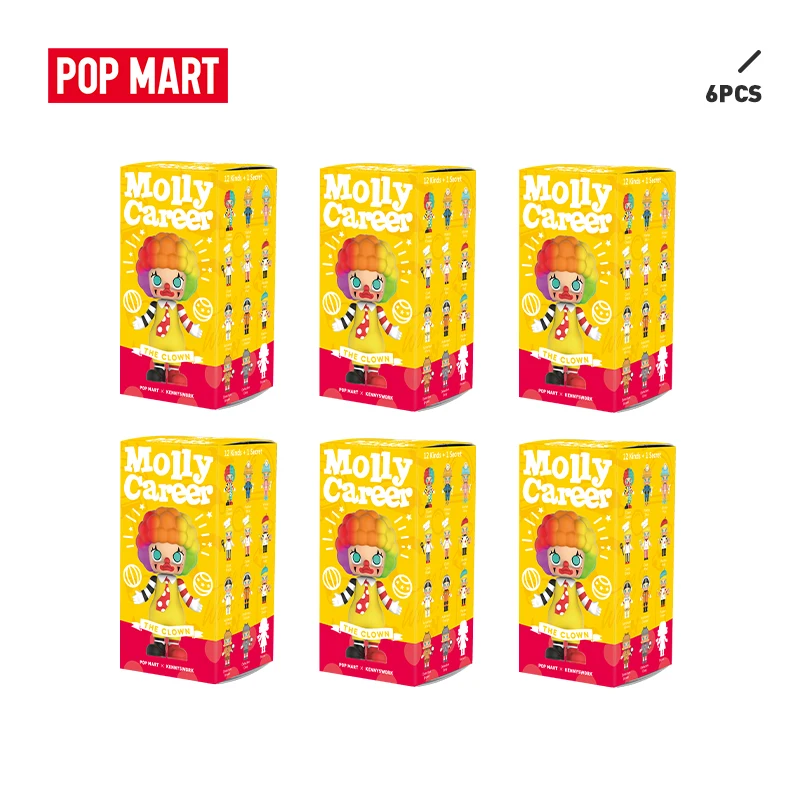 POP MART 6PCS Sale Promotion Molly Career art toys figure gift Blind box Action Figure Birthday Gift Kid Toy free shipping
POP MART 6PCS Sale Promotion Molly Career art toys figure gift Blind box Action Figure Birthday Gift Kid Toy free shipping