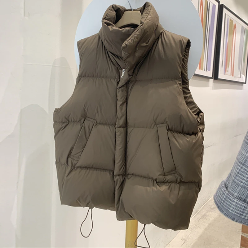 Fashion Warm Stand-up Collar Cotton Vest Women Fall Winter 2021 New Loose Korean Sleeveless Jackets All-match Vests Woman
Fashion Warm Stand-up Collar Cotton Vest Women Fall Winter 2021 New Loose Korean Sleeveless Jackets All-match Vests Woman