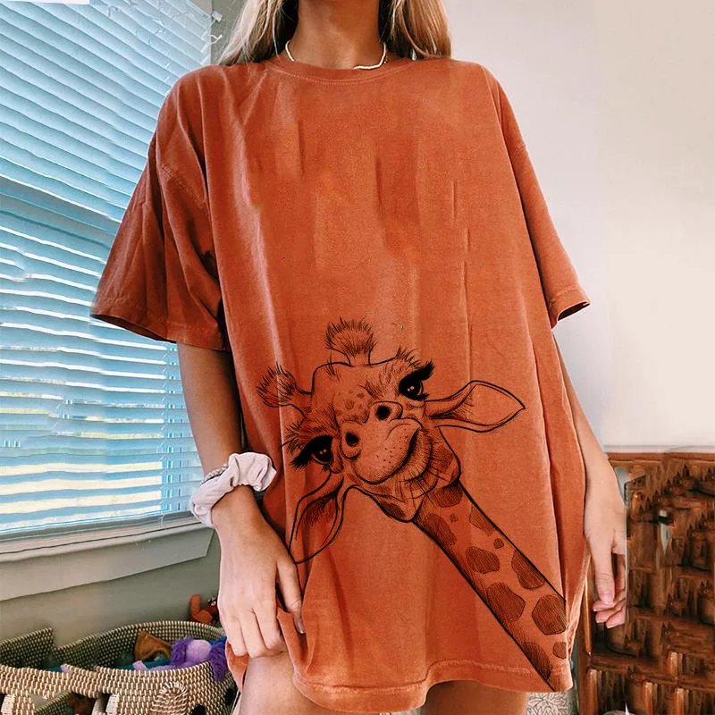 Animal Print White T Shirt for Women Clothing Short Sleeve Casual Office Lady Summer Plus Size Tshirt 2021 Fashion England Style 
Animal Print White T Shirt for Women Clothing Short Sleeve Casual Office Lady Summer Plus Size Tshirt 2021 Fashion England Style