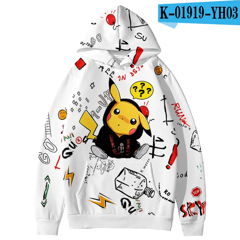 Anime Pikachu Hip Hop Harajuku Sweatshirt 3D Kids Casual Top Popular Graffiti Design Boy/Girl Hooded Girl Student H Kids Tops
Anime Pikachu Hip Hop Harajuku Sweatshirt 3D Kids Casual Top Popular Graffiti Design Boy/Girl Hooded Girl Student H Kids Tops