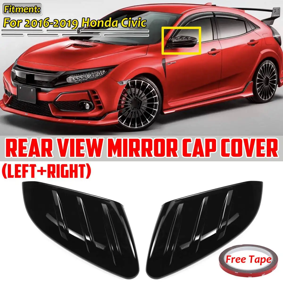 Пара крышек для бокового зеркала заднего вида автомобиля, крышка для Honda For Civic 2016-2020, глянцевые черные крышки для зеркала заднего вида автомо...
Пара крышек для бокового зеркала заднего вида автомобиля, крышка для Honda For Civic 2016-2020, глянцевые черные крышки для зеркала заднего вида автомо...