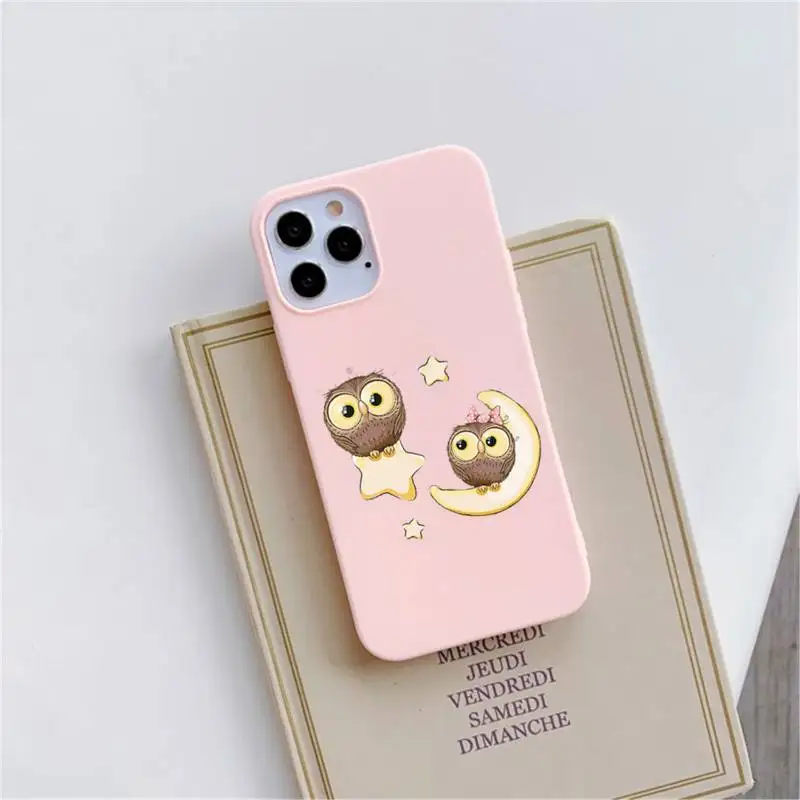 Cute Owl Black Phone Case Pink Candy Color for iPhone 11 12 mini pro XS MAX 8 7 6 6S Plus X SE 2020 XR
Cute Owl Black Phone Case Pink Candy Color for iPhone 11 12 mini pro XS MAX 8 7 6 6S Plus X SE 2020 XR