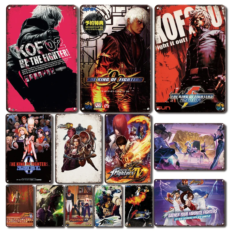 Vintage King Of Fighters Metal Poster Tin Sign Man Cave Gamer Room Decorative Metal Plate Retro KOF Game Art Wall Painting Signs
Vintage King Of Fighters Metal Poster Tin Sign Man Cave Gamer Room Decorative Metal Plate Retro KOF Game Art Wall Painting Signs