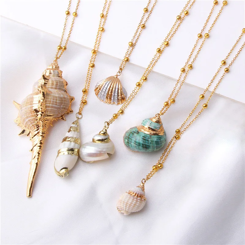 Vnox Boho Chic Conch Shell Necklaces for Women, Bohemian Natural Seashell Choker Female Summer Holiday Jewelry
Vnox Boho Chic Conch Shell Necklaces for Women, Bohemian Natural Seashell Choker Female Summer Holiday Jewelry