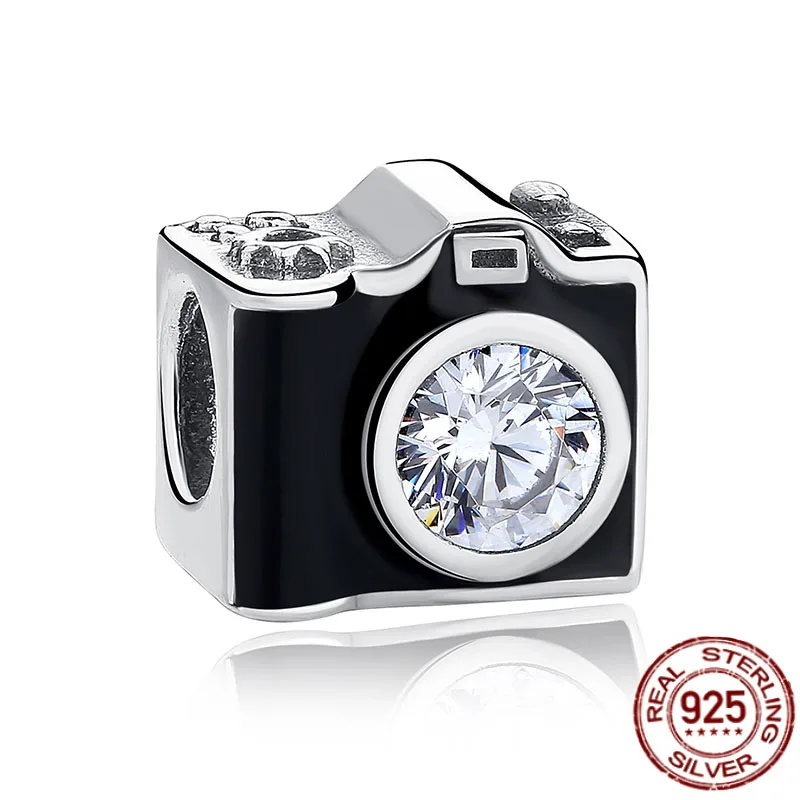 NEW100%925 Sterling Silver Beads Camera Black Enamel Clear Charms Fit Original Bracelets Pendant Authentic Jewelry
NEW100%925 Sterling Silver Beads Camera Black Enamel Clear Charms Fit Original Bracelets Pendant Authentic Jewelry