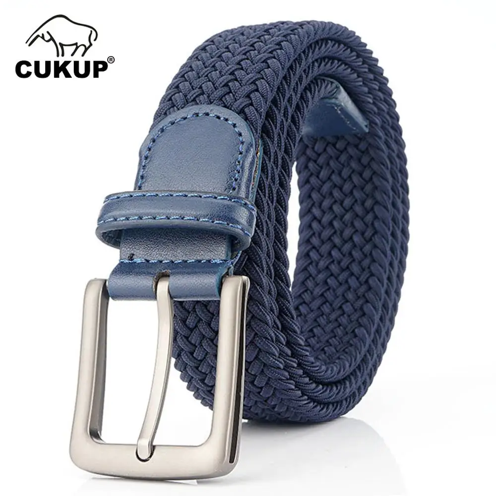 CUKUP Unisex High Quality New Knitted Canvas Elastic Belt Pin Styles Buckle Metal Jeans Accessories for Men Multicolor CBCK141
CUKUP Unisex High Quality New Knitted Canvas Elastic Belt Pin Styles Buckle Metal Jeans Accessories for Men Multicolor CBCK141
