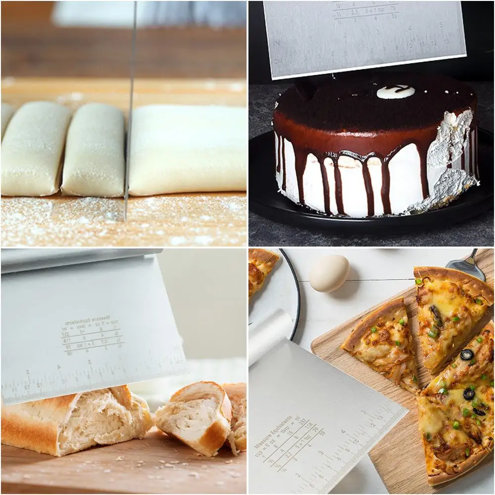 Stainless Steel Cake Cutter Cake Smooth Cream Spatula Baking Pastry Tool Dough Scraper Kitchen Butter Knife Cake Decoration Tool
Stainless Steel Cake Cutter Cake Smooth Cream Spatula Baking Pastry Tool Dough Scraper Kitchen Butter Knife Cake Decoration Tool