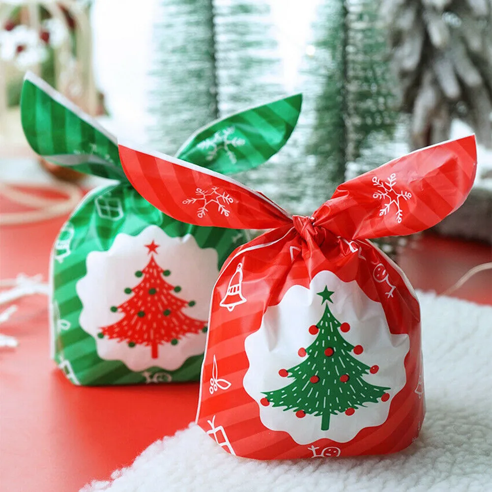 50Pcs 2021 Christmas Ear Party Candy Biscuit Sweet Treat Cookie Gift Bags Cartoon Xmas Tree Print Wrap Packages
50Pcs 2021 Christmas Ear Party Candy Biscuit Sweet Treat Cookie Gift Bags Cartoon Xmas Tree Print Wrap Packages