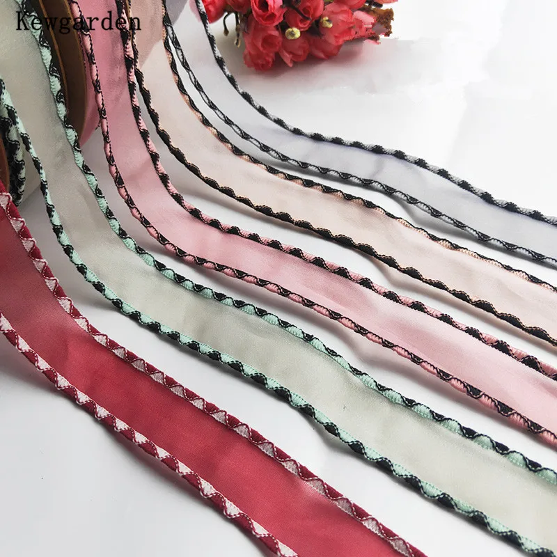 Kewgarden 1" 25mm Edging Organza Ribbon Handmade Tape DIY Hair Bowknot Accessories Packing Riband Wholesale 25 Yards
Kewgarden 1" 25mm Edging Organza Ribbon Handmade Tape DIY Hair Bowknot Accessories Packing Riband Wholesale 25 Yards
