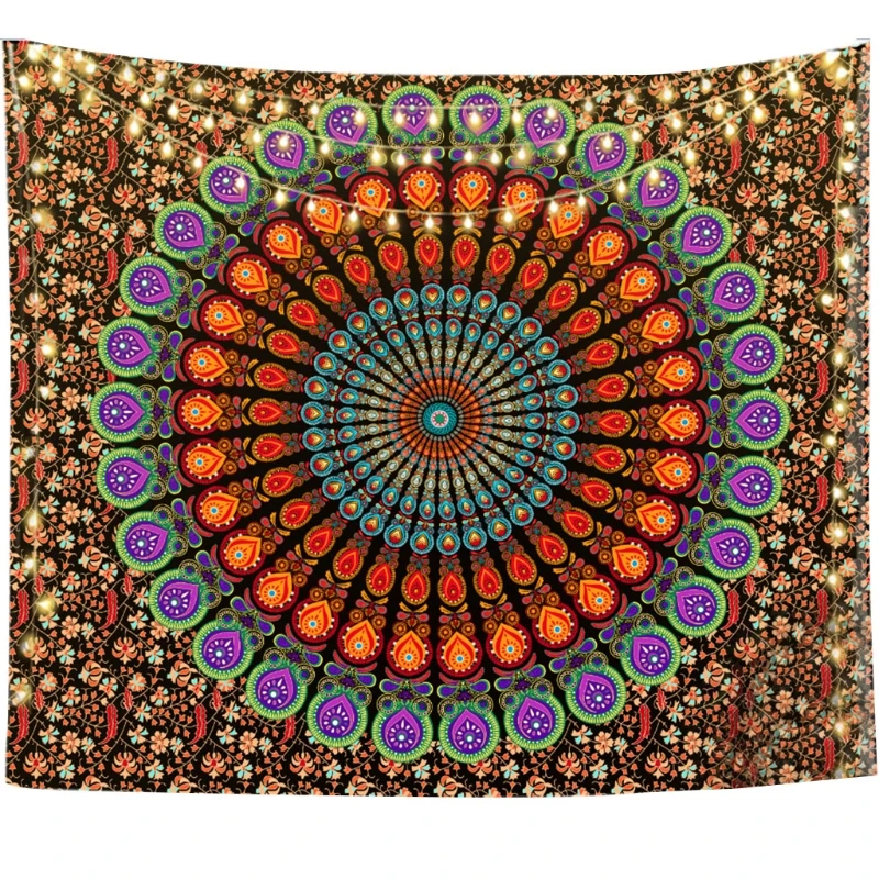 Indian Mandala Print Wall Hanging Tapestry Datura Series Printing Home Tapestry Wall-hanging Decorative Cloth Colorful
Indian Mandala Print Wall Hanging Tapestry Datura Series Printing Home Tapestry Wall-hanging Decorative Cloth Colorful