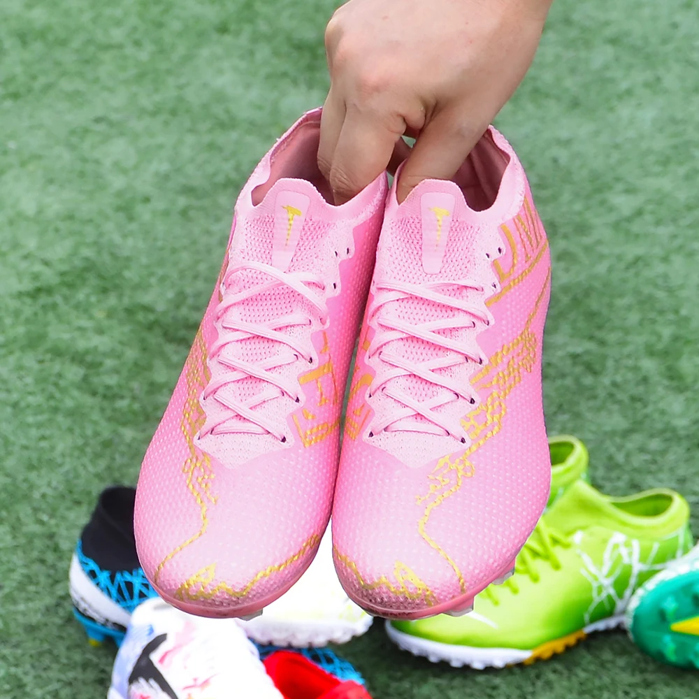 New High Ankle Soccer Shoes Men Breathable Outdoor High-top Football Boots Turf Soccer Cleats Adult AG Women Soft Football Shoes
New High Ankle Soccer Shoes Men Breathable Outdoor High-top Football Boots Turf Soccer Cleats Adult AG Women Soft Football Shoes