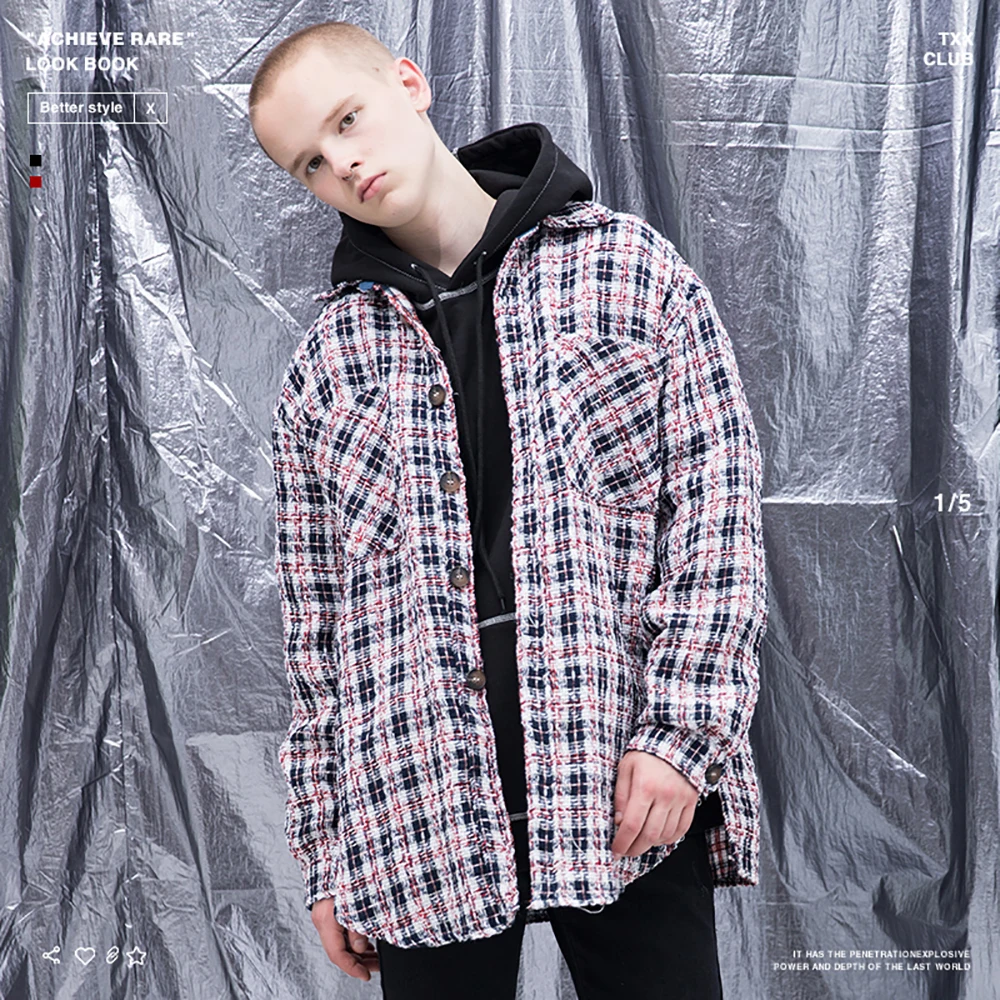 NAGRI Plaid Coat Men Autumn Winter Long Sleeve Vintage Lattice Single Breasted Loose Coat Jacket
NAGRI Plaid Coat Men Autumn Winter Long Sleeve Vintage Lattice Single Breasted Loose Coat Jacket