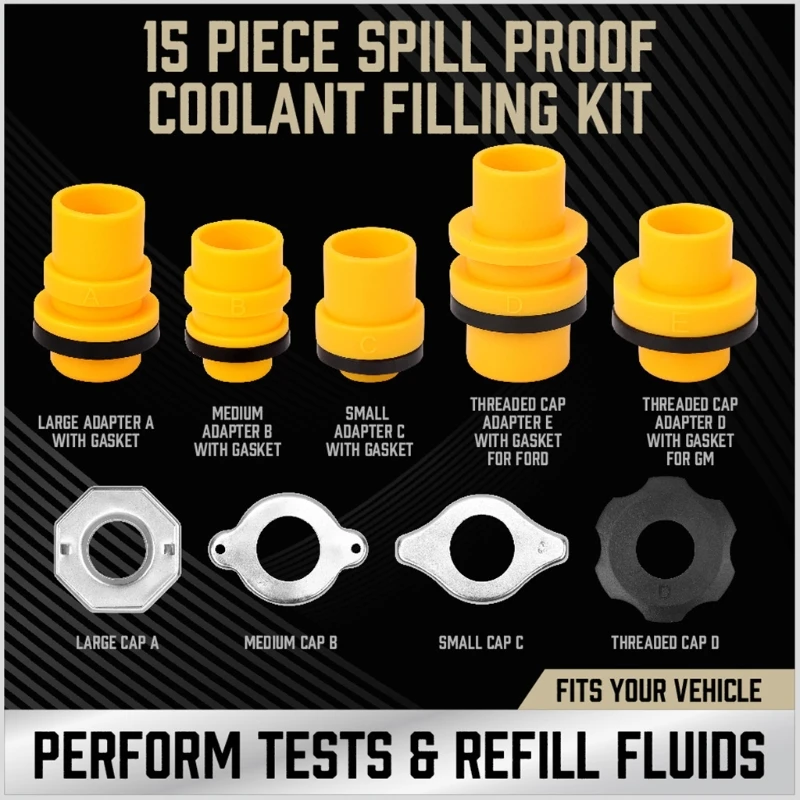 15Pcs Plastic Filling Funnel Spout Pour Oil Tool Spill Proof Coolant Filling Kit
15Pcs Plastic Filling Funnel Spout Pour Oil Tool Spill Proof Coolant Filling Kit