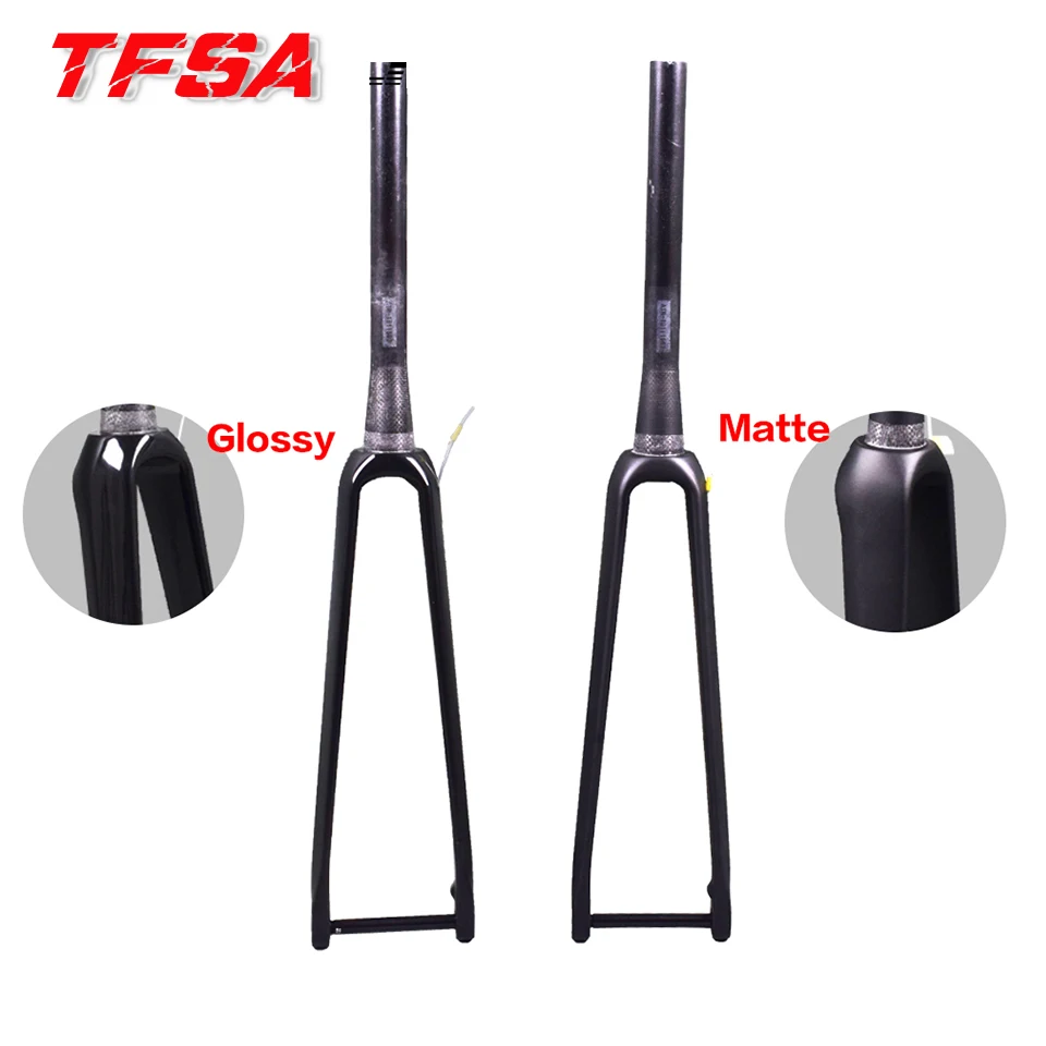 Tapered carbon fiber bike fork disc brake 140160mm road bicycle carbon Front Fork thru axle 10012mm
Tapered carbon fiber bike fork disc brake 140160mm road bicycle carbon Front Fork thru axle 10012mm