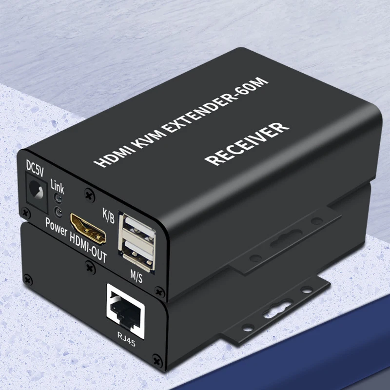 Новинка HDMI KVM удлинитель 60 м через cat5/6 ethernet кабель 1080P USB аудио видео конвертер для