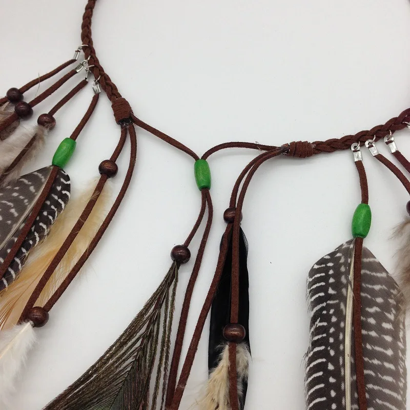 Bohemia ethnic Indian hippie tassel hair rope wind wood bead peacock feather hair accessories tire hair band
Bohemia ethnic Indian hippie tassel hair rope wind wood bead peacock feather hair accessories tire hair band