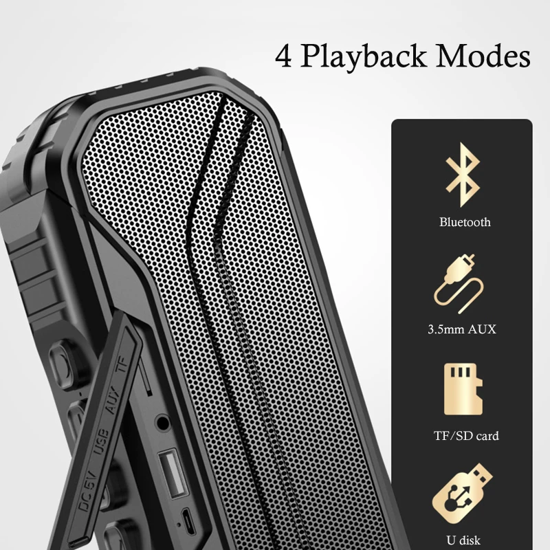Wireless Solar Charge Bluetooth Speakers Portable Outdoor Subwoofer Speaker Support AUX TF USB TWS FM Radio Flashlight Boombox 
Wireless Solar Charge Bluetooth Speakers Portable Outdoor Subwoofer Speaker Support AUX TF USB TWS FM Radio Flashlight Boombox