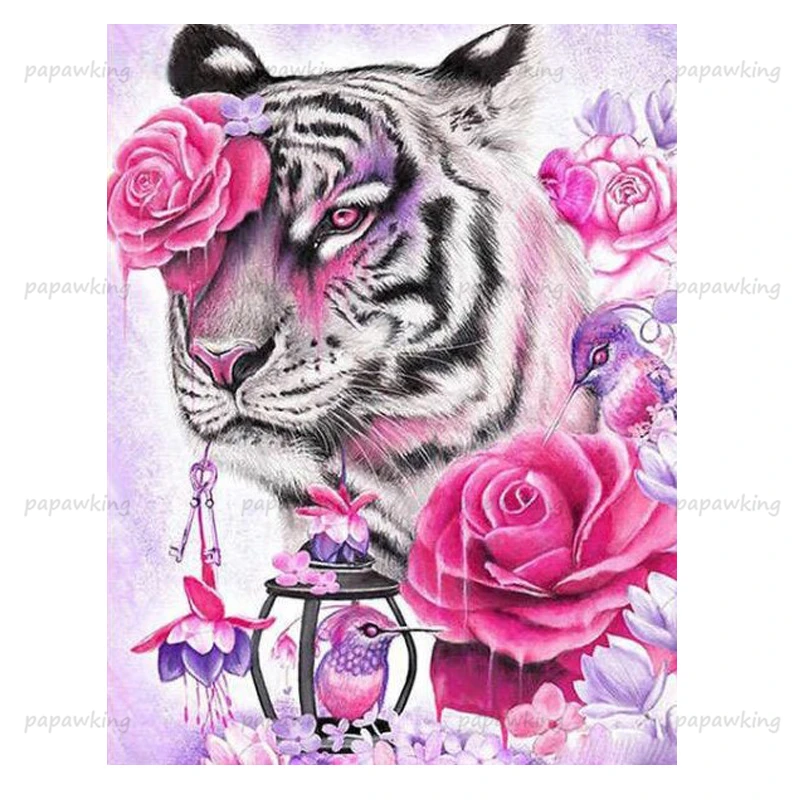 Papawking Diamond Painting Kit Animal Tiger Flower 5D Diy Diamond Embroidery Cross Stitch Rose Rhinestones Mosaic Kit Home Decor
Papawking Diamond Painting Kit Animal Tiger Flower 5D Diy Diamond Embroidery Cross Stitch Rose Rhinestones Mosaic Kit Home Decor