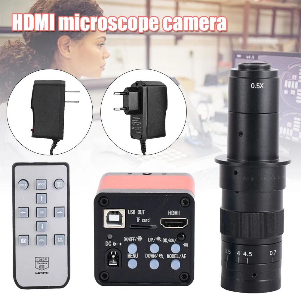 48MP микроскоп камера 2K HDMI промышленный Цифровая видеокамера для промышленности