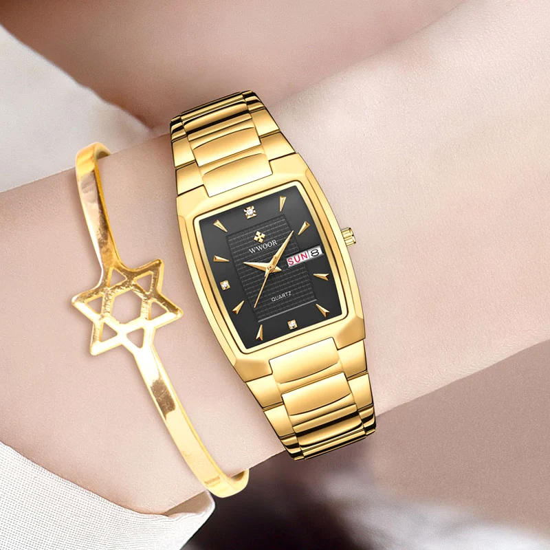 Japanese Movement WWOOR Watches For Women Wrist Watch 2021 Fashion Casual Gold Square Ladies Quartz Waterproof Clock Reloj Mujer 
Japanese Movement WWOOR Watches For Women Wrist Watch 2021 Fashion Casual Gold Square Ladies Quartz Waterproof Clock Reloj Mujer