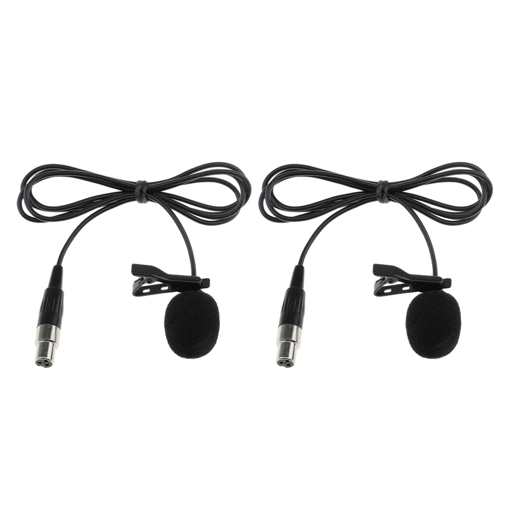 2 Pcs Lavalier Microphone W/ Clip for Camcorder Unidirectional 3-Pin Clip-on
2 Pcs Lavalier Microphone W/ Clip for Camcorder Unidirectional 3-Pin Clip-on