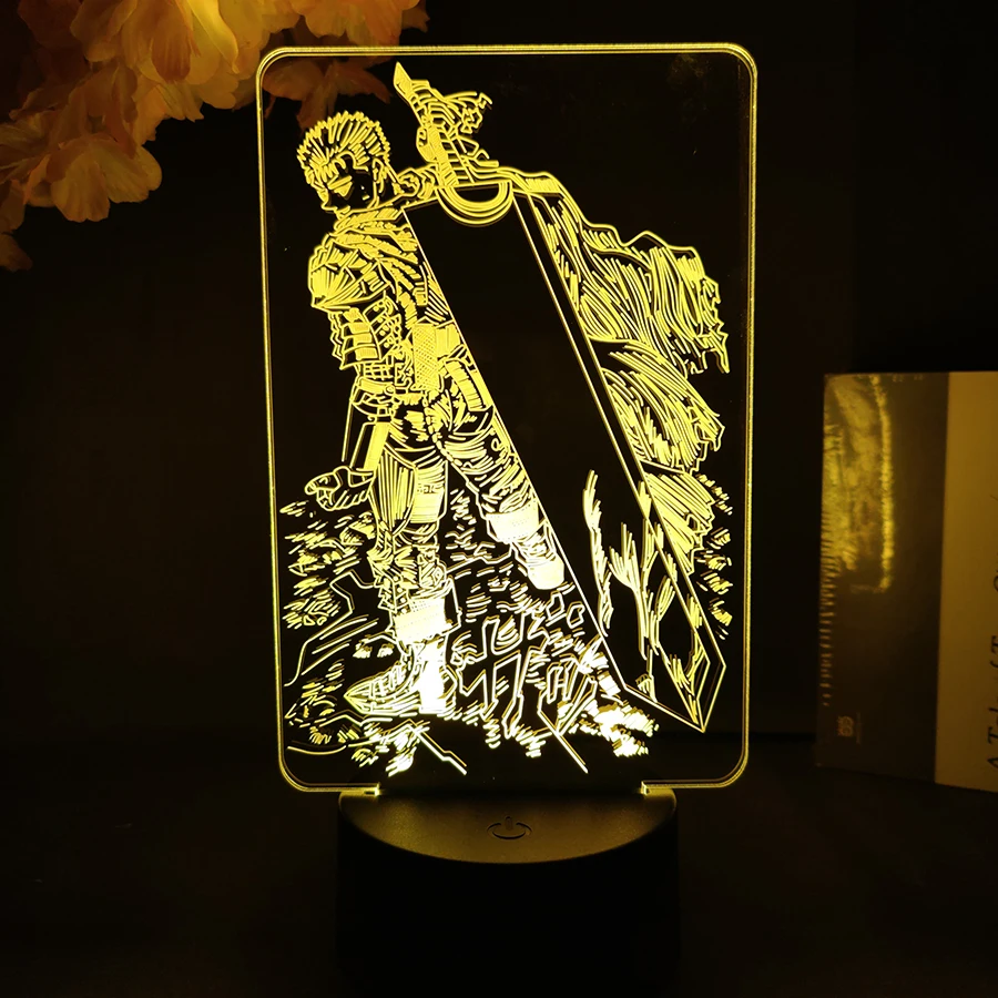 Berserk Guts Upward Lighting Engraved Anime Figurine Lamp Touch Remote Control LED Sensor Light Otaku Must Have Manga Nightlight
Berserk Guts Upward Lighting Engraved Anime Figurine Lamp Touch Remote Control LED Sensor Light Otaku Must Have Manga Nightlight