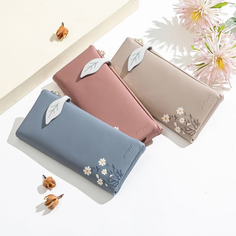 Leaves Long Wallet Women Hasp Zipper Coin Purse Soft Pu Leather Female Card Holder Girl Purse Clutch Phone Bag
Leaves Long Wallet Women Hasp Zipper Coin Purse Soft Pu Leather Female Card Holder Girl Purse Clutch Phone Bag