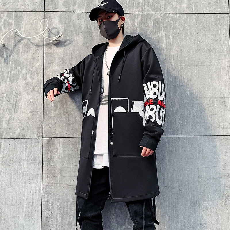 Fad Men Harajuku Hip Hop Coats Male Jacket Long Hoodie Cotton Vogue Swag Coats Jackets Streetwear Hombre Oversize Jacket 
Fad Men Harajuku Hip Hop Coats Male Jacket Long Hoodie Cotton Vogue Swag Coats Jackets Streetwear Hombre Oversize Jacket