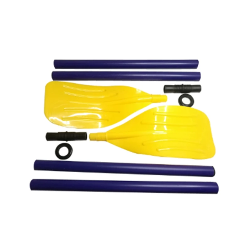 NEW-1 Pair 114cm Plastic Kayak Canoe Paddle Water Boat Rafting Oar Paddle Easy Carrying Paddle