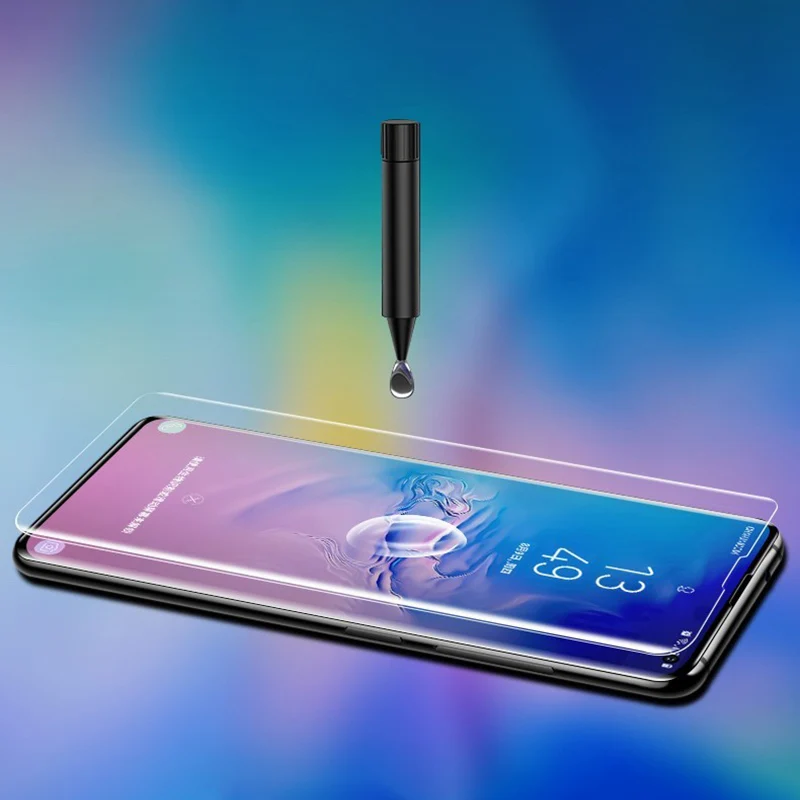 UV Tempered Glass For Samsung Galaxy S20 S10 Plus Ultra S8 S9 S7 S6 Note 8 10 Pro S7 S6 Edge Full Liquid Screen Protector Glass
UV Tempered Glass For Samsung Galaxy S20 S10 Plus Ultra S8 S9 S7 S6 Note 8 10 Pro S7 S6 Edge Full Liquid Screen Protector Glass