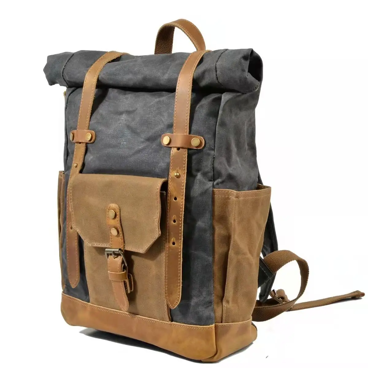Retro Oil Wax Waterproof Canvas Travel Backpack Bag Large Capacity Outdoor Hiking Bags Backpack Men's Bag
Retro Oil Wax Waterproof Canvas Travel Backpack Bag Large Capacity Outdoor Hiking Bags Backpack Men's Bag