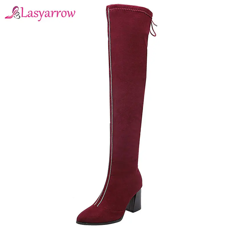 Lasyarrow Women's 2019 Big size 48 Flock shoes high Hees Over The Knee Boots Women Shoes Woman elegant Winter Shoes female Boots
Lasyarrow Women's 2019 Big size 48 Flock shoes high Hees Over The Knee Boots Women Shoes Woman elegant Winter Shoes female Boots