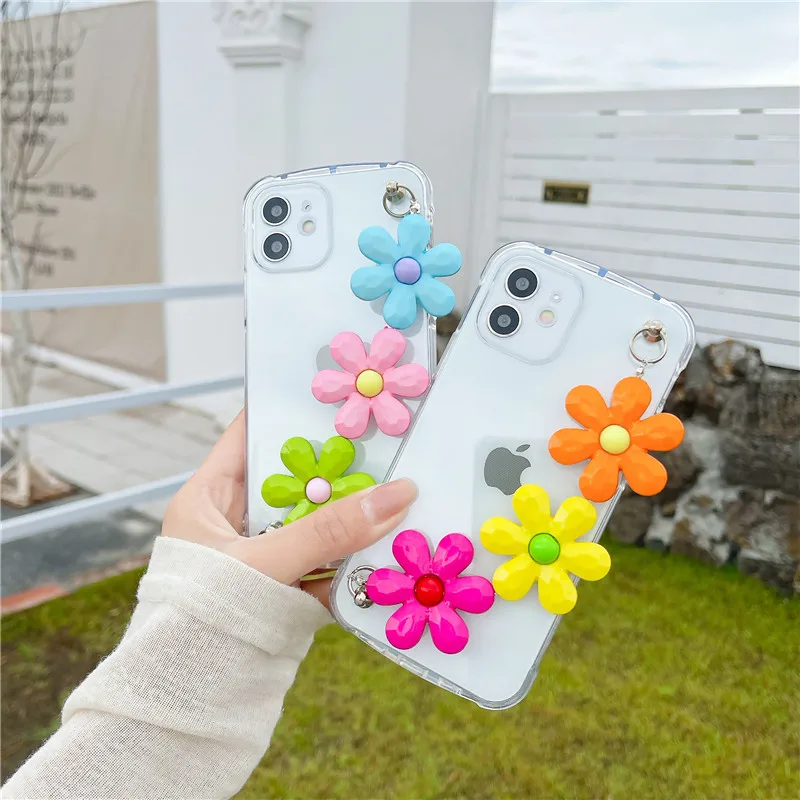 Cute flowers chain Phone Case For iphone 12 Mini 11 Pro XS max XR X SE 20 7 8 Plus Fashion Anti-knock transparent Soft TPU cover
Cute flowers chain Phone Case For iphone 12 Mini 11 Pro XS max XR X SE 20 7 8 Plus Fashion Anti-knock transparent Soft TPU cover