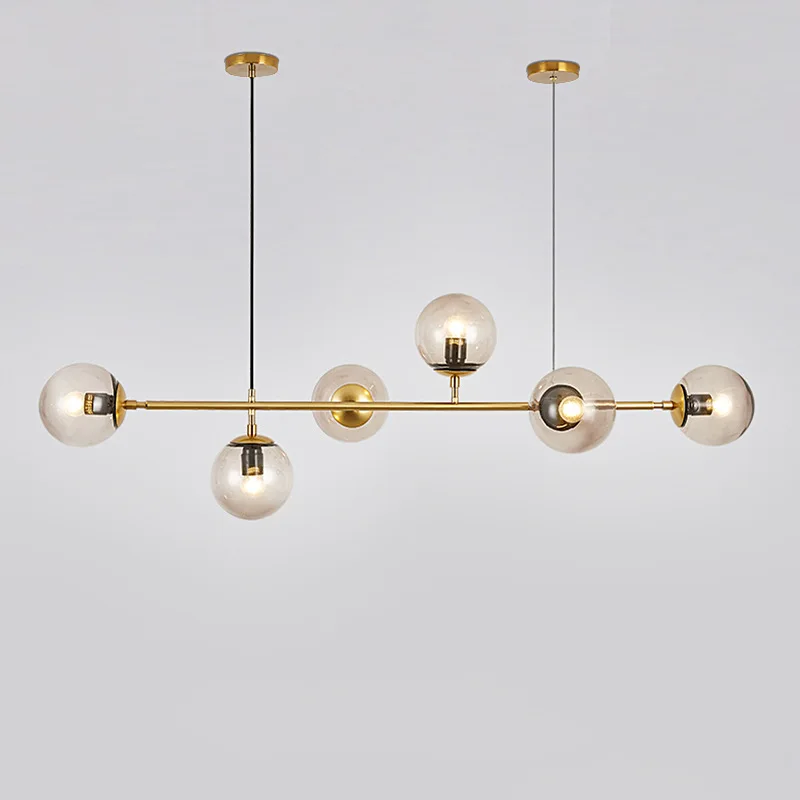 Nordic modern chandelier brass color glass ball restaurant chandelier retro LOFT hanging lamps hanging home gloss chandelier
Nordic modern chandelier brass color glass ball restaurant chandelier retro LOFT hanging lamps hanging home gloss chandelier