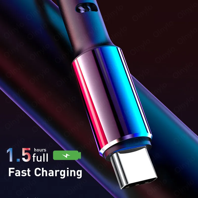 Кабель USB Type C 0 5/1/2 м 3 А кабель для синхронизации данных и быстрой зарядки