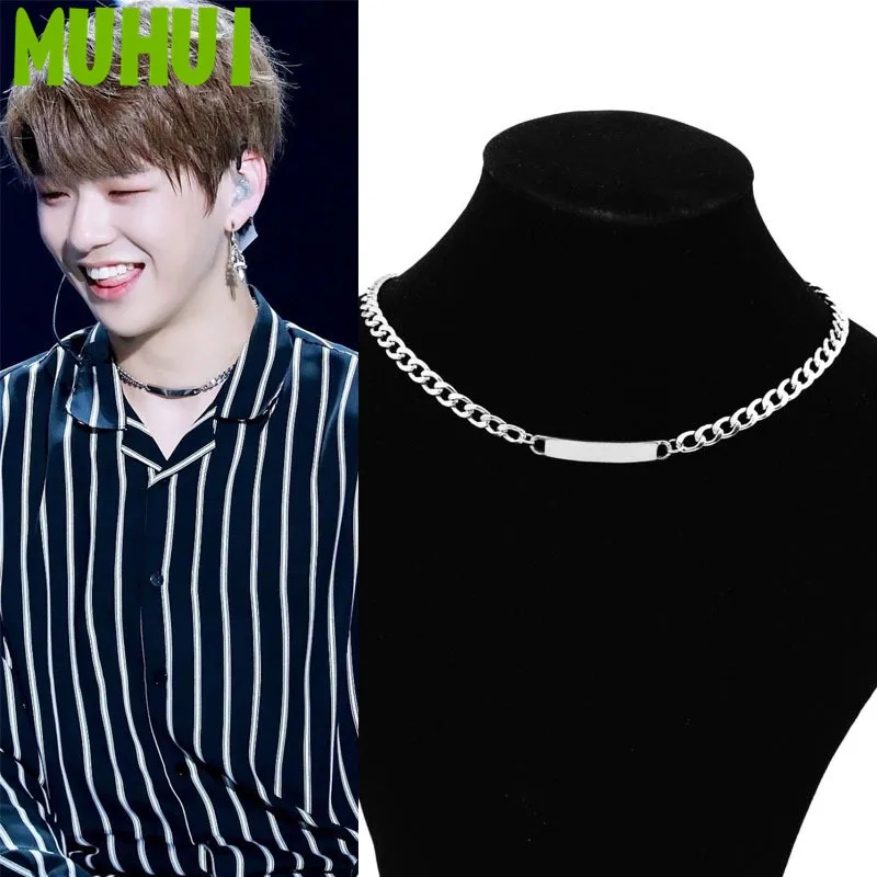 Kpop Star WANNA ONE Kang Daniel Style Simple Pendant Choker Necklace Men Jewelry Collares 19267
Kpop Star WANNA ONE Kang Daniel Style Simple Pendant Choker Necklace Men Jewelry Collares 19267
