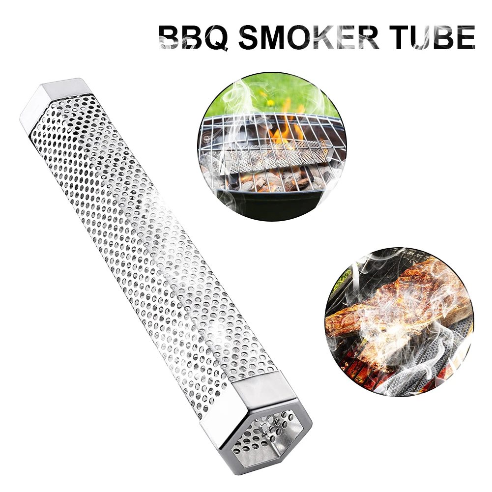 Smoker Pellet Tube 12 inch Stainless Steel Hex BBQ Wood Pellet Tube Works in Gas Electric Charcoal Grills BBQ Tools Accessories
Smoker Pellet Tube 12 inch Stainless Steel Hex BBQ Wood Pellet Tube Works in Gas Electric Charcoal Grills BBQ Tools Accessories