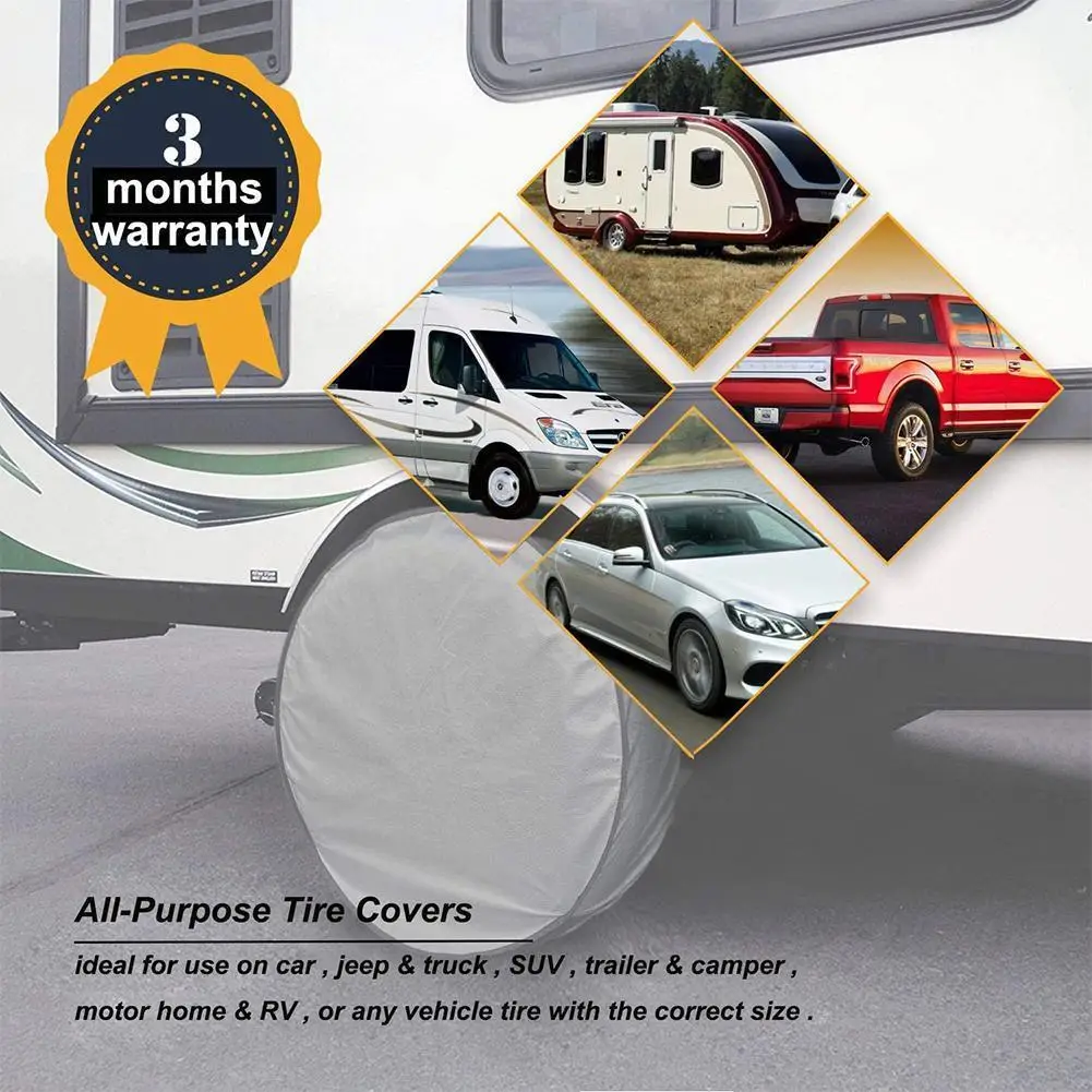 4Pcs/Set 27-32inch Tire Covers Case Car Tires Storage Bag Vehicle Wheel Protector for RV Truck Car Camper Trailer Car Styling 
4Pcs/Set 27-32inch Tire Covers Case Car Tires Storage Bag Vehicle Wheel Protector for RV Truck Car Camper Trailer Car Styling