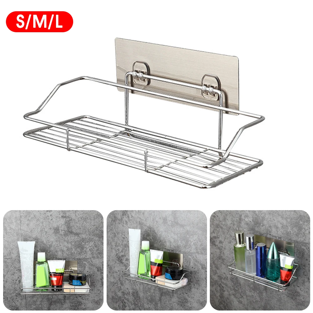 Stainless Steel Bathroom Storage Shelf Punch-Free Kitchen Bathroom Toilet Wall Hanging Storage Rack Dropshipping
Stainless Steel Bathroom Storage Shelf Punch-Free Kitchen Bathroom Toilet Wall Hanging Storage Rack Dropshipping