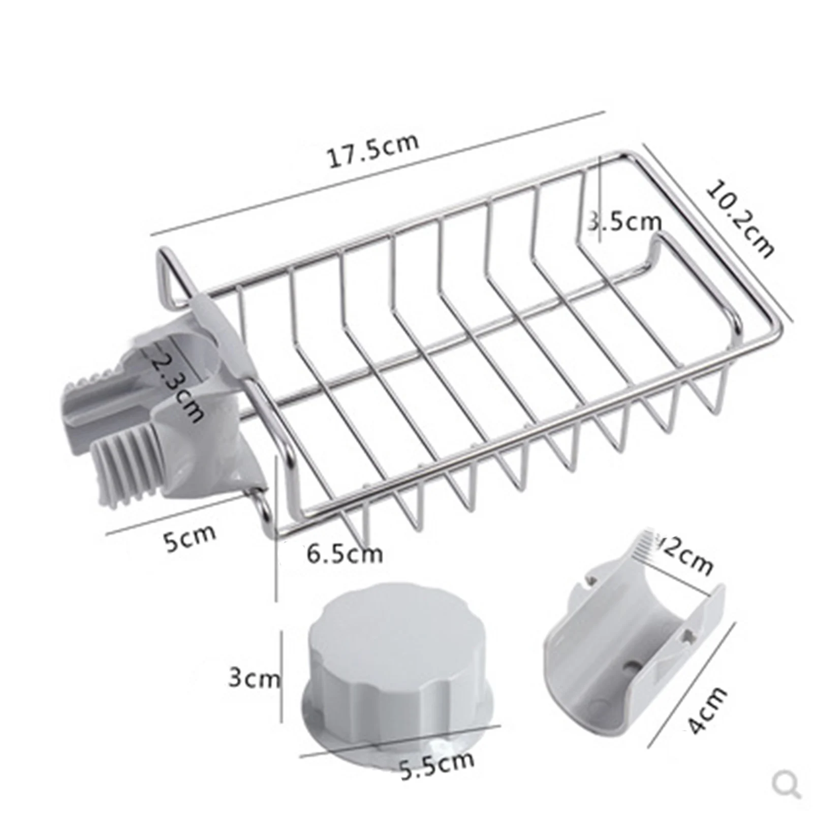 New Creative Stainless Steel Kitchen Faucet Rack Sponge Dishcloth Finishing Rack Drain Rack Sink Dishcloth Simple Storage Rack
New Creative Stainless Steel Kitchen Faucet Rack Sponge Dishcloth Finishing Rack Drain Rack Sink Dishcloth Simple Storage Rack