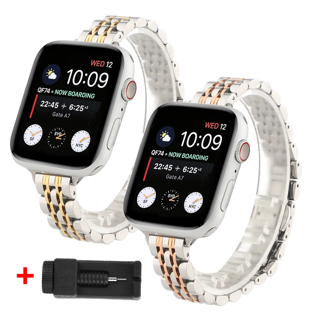 Ремешок из нержавеющей стали для Apple Watch band 6 Se 5 4 3 40 мм 44 мм, металлический сменный спортивный браслет для iWatch 6 5 3, 38 мм 42 мм
Ремешок из нержавеющей стали для Apple Watch band 6 Se 5 4 3 40 мм 44 мм, металлический сменный спортивный браслет для iWatch 6 5 3, 38 мм 42 мм