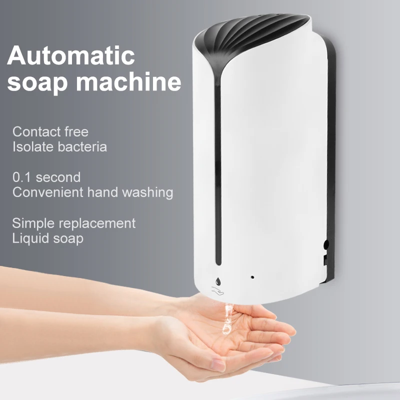 1200ml Touchless Wall-Mounted Soap Dispenser Drip Style Soap Dispensers Automatic Sensor Hand Disinfection Machine
1200ml Touchless Wall-Mounted Soap Dispenser Drip Style Soap Dispensers Automatic Sensor Hand Disinfection Machine