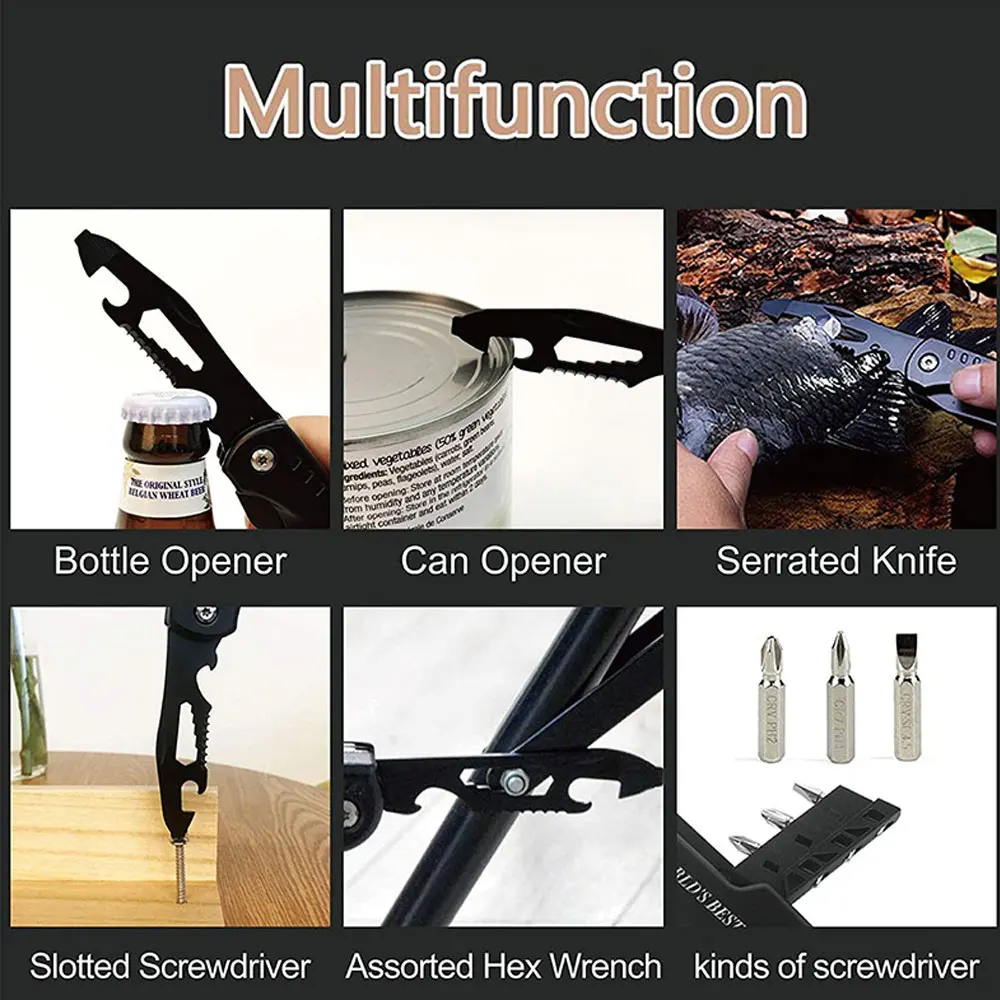 Outdoor EDC Multifunctional Hammer Nail Claw Wrench Opener Plier Screwdriver Knife Household Portable Woodworking Multitool
Outdoor EDC Multifunctional Hammer Nail Claw Wrench Opener Plier Screwdriver Knife Household Portable Woodworking Multitool