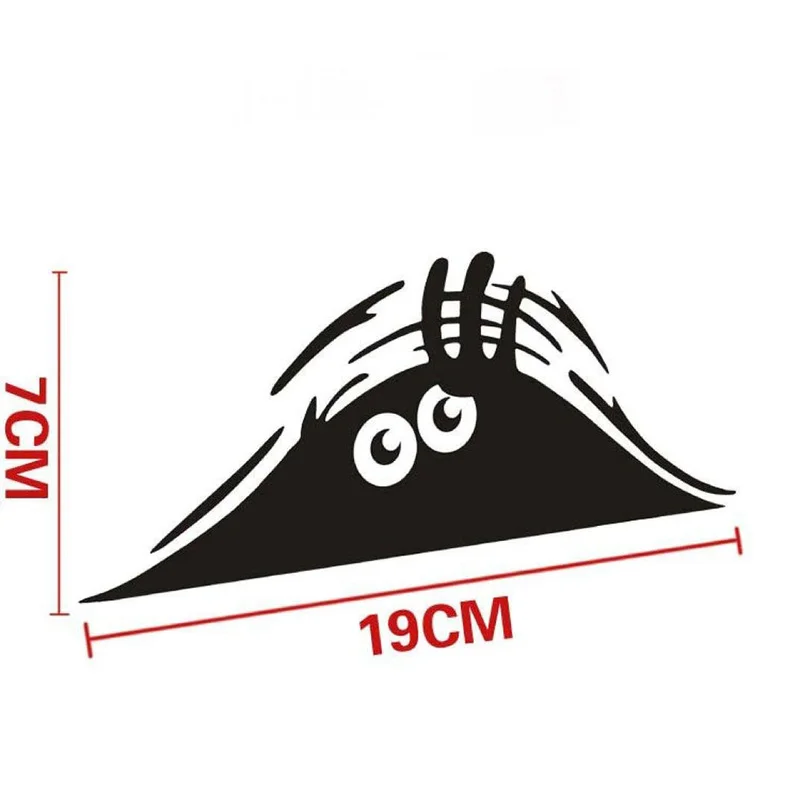 Автомобильные наклейки 3D наклейка глаза Черный подглядывающий Монстр для Honda Pilot