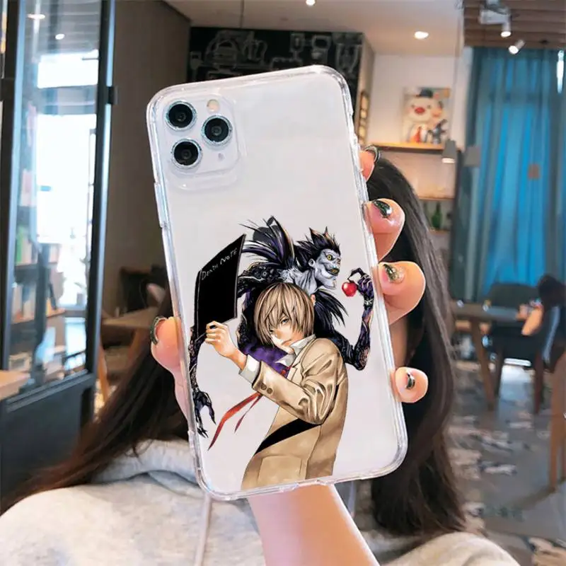 Death Note Anime Ryuk kira Phone Case Transparent for iPhone 6 7 8 11 12 s mini pro X XS XR MAX Plus
Death Note Anime Ryuk kira Phone Case Transparent for iPhone 6 7 8 11 12 s mini pro X XS XR MAX Plus