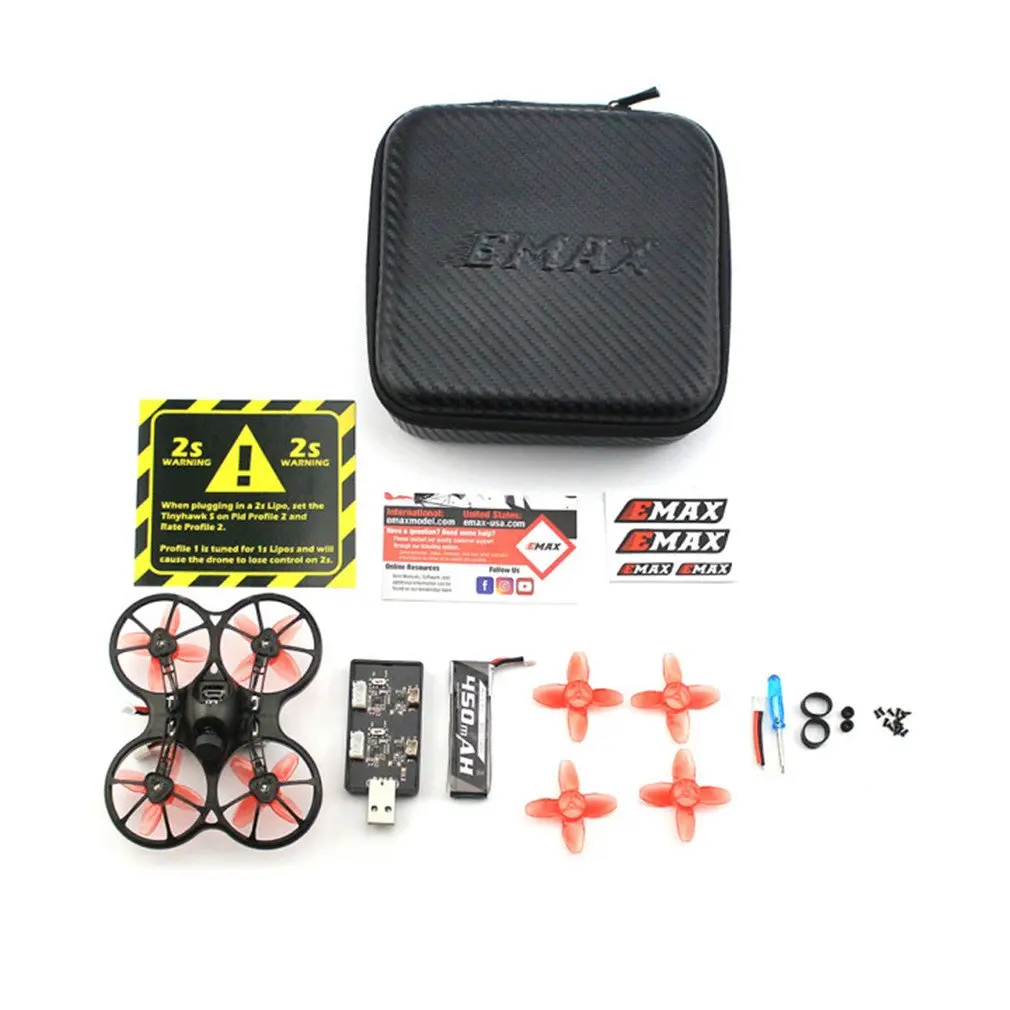 EMAX Tinyhawk S 75mm FPV Racing Brushless Drone RC Quadcopter 37CH 20mW 4 In 1 5A F4 Flight Controller 600TVL Camera RC Toys
EMAX Tinyhawk S 75mm FPV Racing Brushless Drone RC Quadcopter 37CH 20mW 4 In 1 5A F4 Flight Controller 600TVL Camera RC Toys